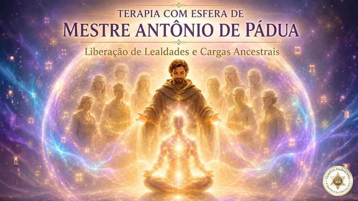 Terapia com Esfera de Mestre Antônio de Pádua – Liberação de Lealdades e Cargas Ancestrais