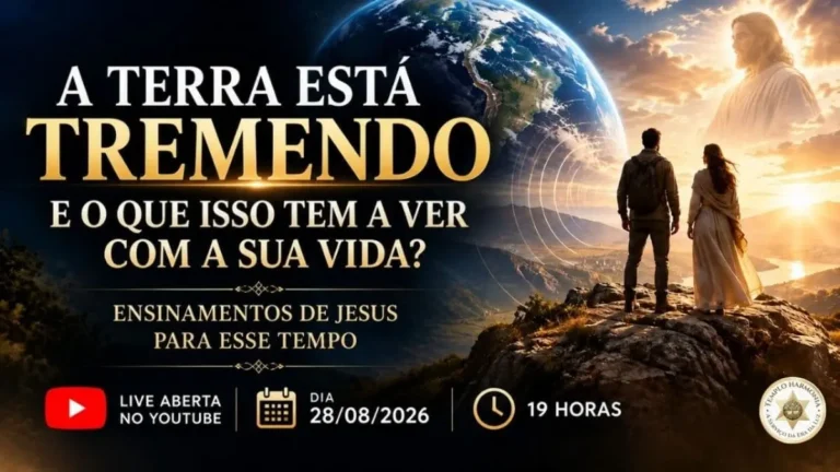 A Terra Está Tremendo — Live do Templo Harmonia sobre terremotos e Ensinamentos de Jesus