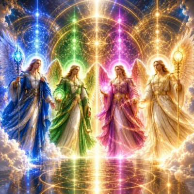 Os quatro Arcanjos da TeMA 002 com seus Portais