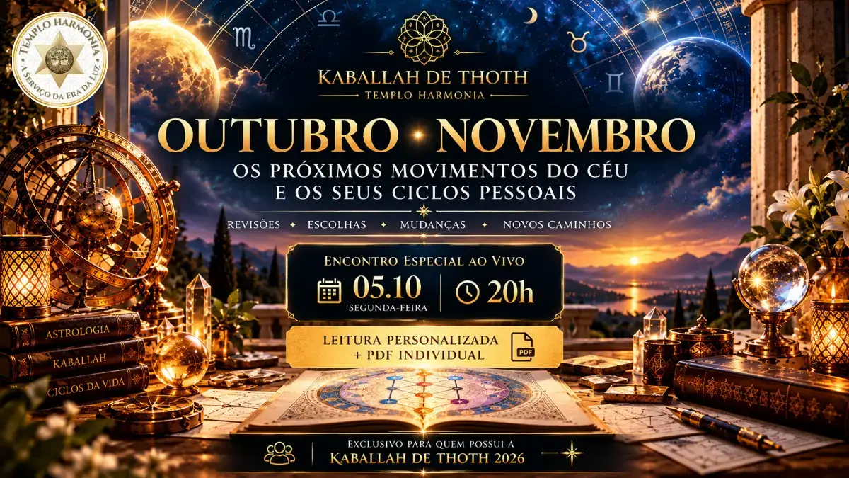 Mentoria Kaballah de Thoth 2026 sobre os impulsos de outubro e novembro